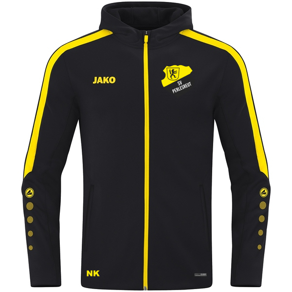 JAKO Kapuzenjacke Power schwarz/gelb