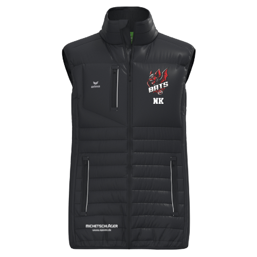ERIMA Puffer Weste schwarz
